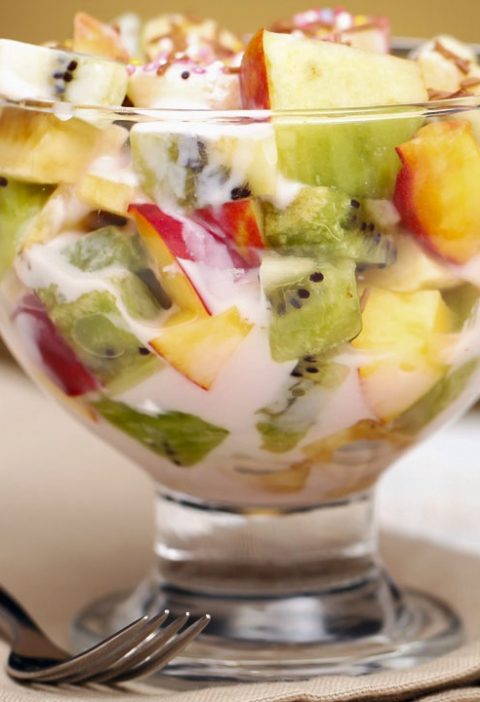 Рецепт с фото: Фруктовый салатик. Полезный салат из фруктов