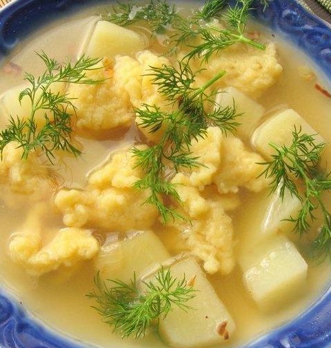 Рецепт с фото: Суп с галушками. Вкусный суп с галушками.