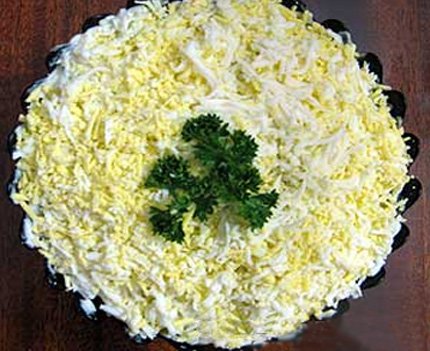 Рецепт с фото: Тетушкин салат. Как мимоза.
